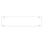 Ramka do panelu LED 30x120cm, bezśrubowa