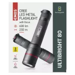 Latarka metalowa CREE LED Ultibright 80, 600lm, ładowalna