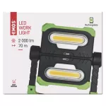 Naświetlacz LED 2x COB, 2000 lm powerbank 8000 mAh ładowalny