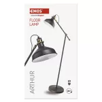 Lampa podłogowa E27 ARTHUR 150 cm ciemno szary