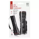 Latarka metalowa LED 330 lm 3× AAA z zoomem