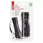 Latarka metalowa LED 500 lm 4× AAA z zoomem