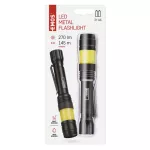 Latarka metalowa LED COB 360° 180 lm 2× AA