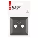 Pokrywa gniazda TV+R+SAT antracyt