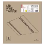 Panel LED TROXO 60×60, 27W, neutralna biel, UGR<16