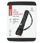 Latarka ładowalna metalowa LED, 600 lm