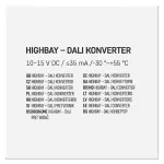 DALI Konwertor 0–10 V do LED HIGHBAY