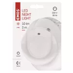 Lampka nocna LED do gniazdka 230V z czujnikiem P3317