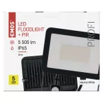 Naświetlacz LED INOVO z czujnikiem PIR 50W neutralna biel