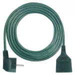 Przedłużacz 5 m / 1 gniazdo / zielony / PVC / 1,5 mm2
