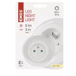 Lampka nocna LED do gniazdka 230 V z czujnikiem P3320