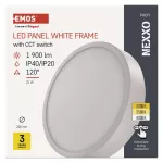 Panel LED natynkowy NEXXO, okrągły, biały, 21W, CCT