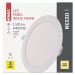 Panel LED wpuszczany NEXXO, okrągły, biały, 18W, ciepła biel