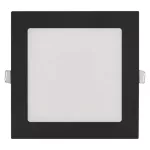 Panel LED wpuszczany NEXXO, kwadrat, czarny, 12W, CCT