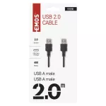 Przewód USB 2.0 wtyk A – wtyk A, 2m