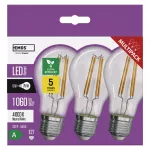 Żarówka LED Filament A60 / E27 / 5 W (75 W) / 1 060 lm / neutralna biel 3PK