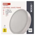 Panel LED natynkowy NEXXO, okrągły, biały, 21W, neutralna biel