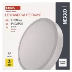 Panel LED natynkowy NEXXO, okrągły, biały, 28,5W, neutralna biel