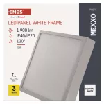 Panel LED natynkowy NEXXO, kwadrat, biały, 21 W,neutralna biel