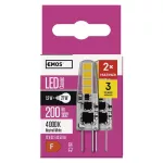 Żarówka LED Classic JC / G4 / 1,9 W (21 W) / 200 lm / neutralna biel 2PK