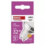 Żarówka LED Classic MR16 srebro/ GU10 / 3 W (32 W) / 345 lm / neutralna biel