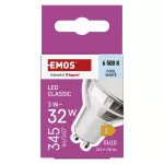 Żarówka LED Classic MR16 srebro/ GU10 / 3 W (32 W) / 345 lm / zimna biel