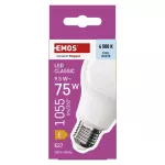 Żarówka LED Classic A60 / E27 / 9,5 W (75 W) / 1055 lm / zimna biel