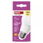 Żarówka LED Classic A60 / E27 / 7 W (60 W) / 806 lm / ciepła biel ZQ5E41