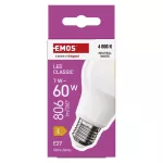 Żarówka LED Classic A60 / E27 / 7 W (60 W) / 806 lm / neutralna biel ZQ5E43