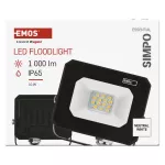 Naświetlacz LED SIMPO 10 W, czarny, neutralna biel