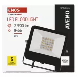 Naświetlacz LED AVENO 20W czarny neutralna biel