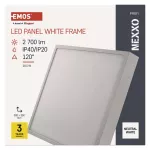 Panel LED natynkowy NEXXO, kwadrat, bialy, 28,5W,Neutralna biel