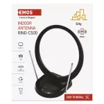 Antena pokojowa CITY RING–C500, DVB-T2, DAB, filtr LTE/4G/5G