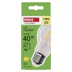 Żarówka LED Filament A60 / E27 / 3,4 W (40 W) / 470 lm / 470 lm / ciepła biel