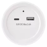 Lampka nocna LED do gniazdka 230V z czujnikiem, 3× LED