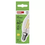 Żarówka LED Filament świeczka / E14 / 5,9 W (60 W) / 806 lm / neutralna biel