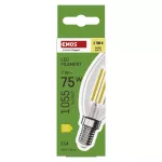 Żarówka LED Filament świeczka / E14 / 7 W (75 W) / 1055 lm / ciepła biel
