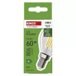 Żarówka LED Filament Mini Globe A CLASS/ E14 / 3,8 W (60 W) / 806 lm / neutralna biel
