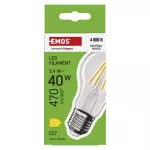 Żarówka LED Filament A60 / E27 / 3,4 W (40 W) / 470 lm / neutralna biel