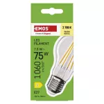 Żarówka LED Filament A60 / E27 / 7,8 W (75 W) / 1060 lm / ciepła biel