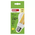 Żarówka LED Filament A70 / E27 / 18 W (150 W) / 2452 lm / ciepła biel