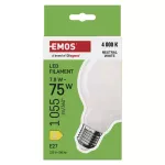 Żarówka LED Filament G95 / E27 / 7,8 W (75 W) / 1055 lm / neutralna biel