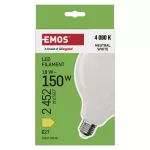 Żarówka LED Filament G125 / E27 / 18 W (150 W) / 2452 lm / neutralna biel
