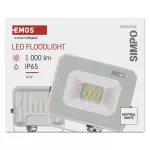 Naświetlacz LED SIMPO 10 W, biały, neutralna biel