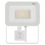 Naświetlacz LED SIMPO 30W, z czujn. PIR, biały, neutralna biel