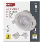 Oczko LED GERI białe, okrągłe, 6,5W CCT
