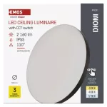 Oprawa LED natynkowa DIONI okrągła, czarna, 18W, CCT