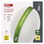 Oprawa sufitowa LED TIVI, B CLASS, okrągła biała 5,2W, IP44, ciepła biel