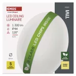 Oprawa sufitowa LED TIVI, B CLASS, okrągła biała 8,6W, IP44, ciepła biel