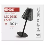 Lampa stołowa LED Garden GRACE, IP44, ładowalna, NW